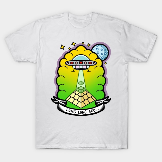 Aliens built the pyramids T-Shirt by Local non union